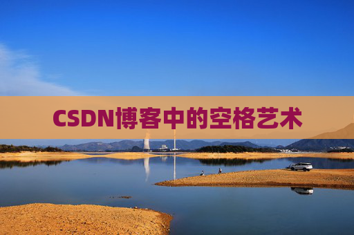 CSDN博客中的空格艺术